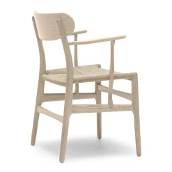 Carl Hansen & Søn Chairs*Ch26 | Chair | Soaped Oak - Natural Paper Cord