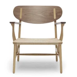 Carl Hansen & Søn Single Armchairs*Ch22 | Chair | Walnut And Oiled Oak - Natural Paper Cord