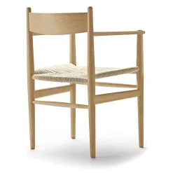Carl Hansen & Søn Chairs*Ch37 | Chair With Armrest | Oak-Paper Cord