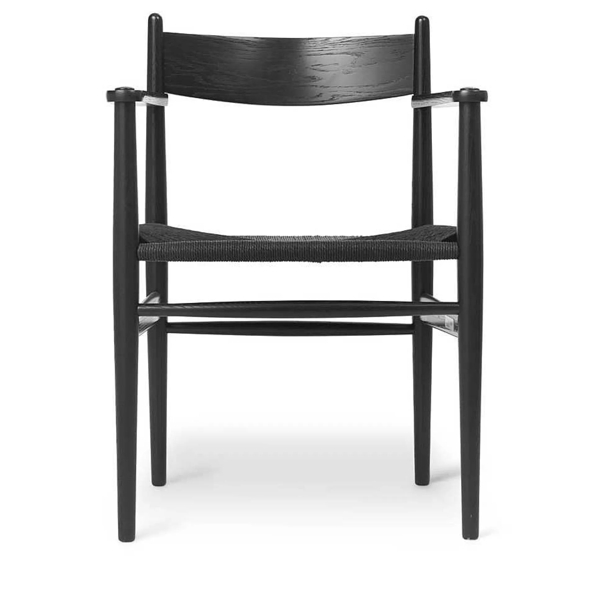 Carl Hansen & Søn Chairs*Ch37 | Chair With Armrest | Oak-Black Paper Cord