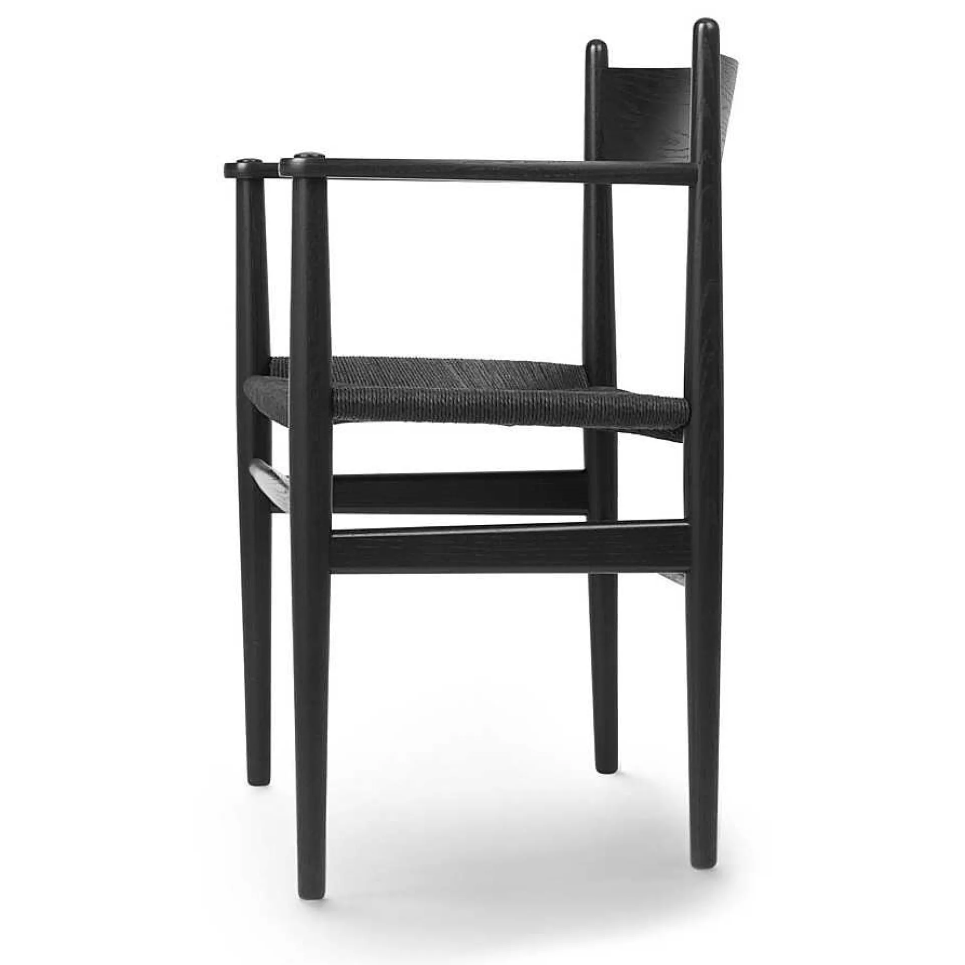 Carl Hansen & Søn Chairs*Ch37 | Chair With Armrest | Oak-Black Paper Cord