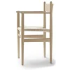 Carl Hansen & Søn Chairs*Ch37 | Chair With Armrest | White Oiled Oak-Paper Cord