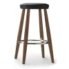 Carl Hansen & Søn Stools*Ch58 | Stool | Oiled Walnut - Black Leather