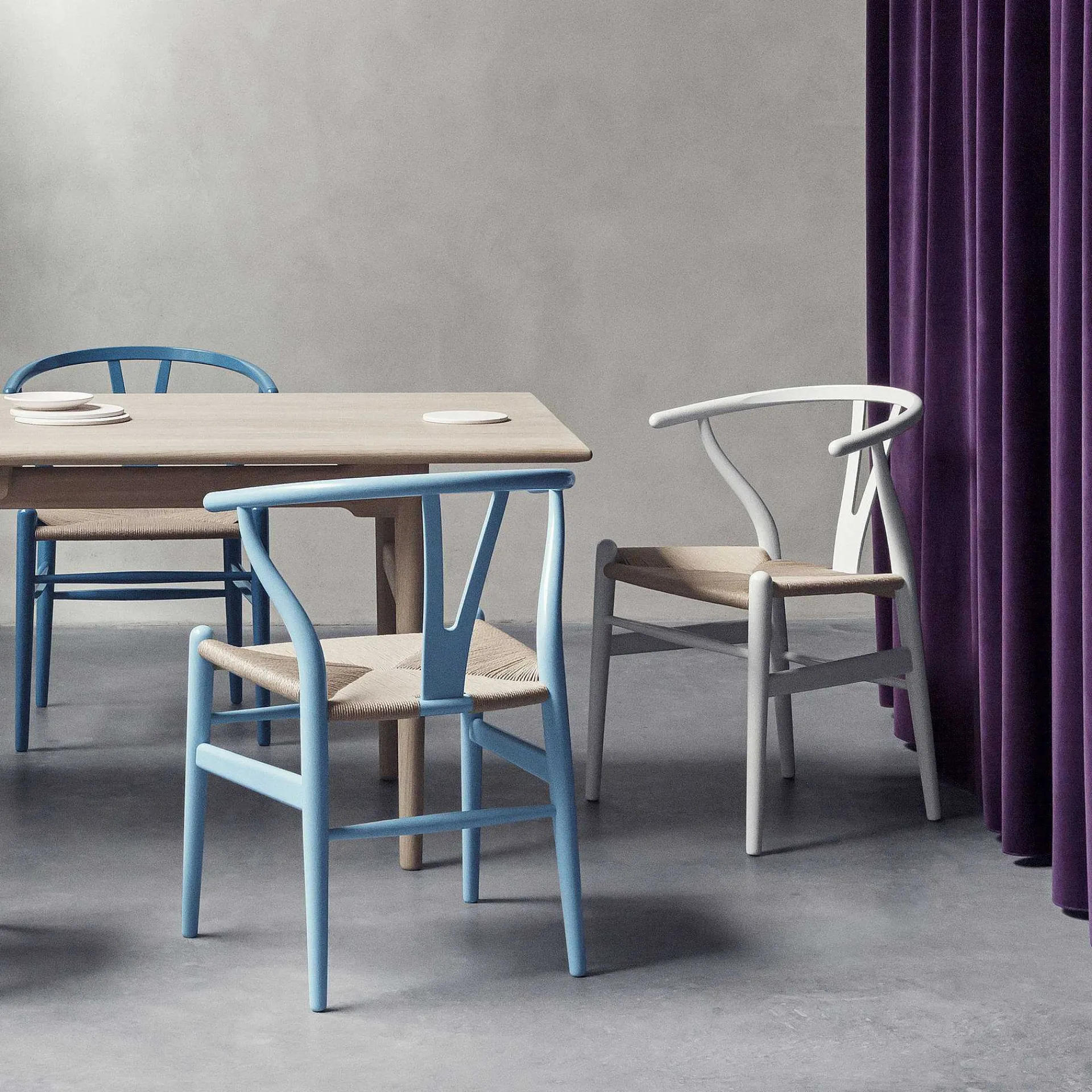 Carl Hansen & Søn Chairs*Ch24 Wishbone Chair | Beech | White - Ex Display