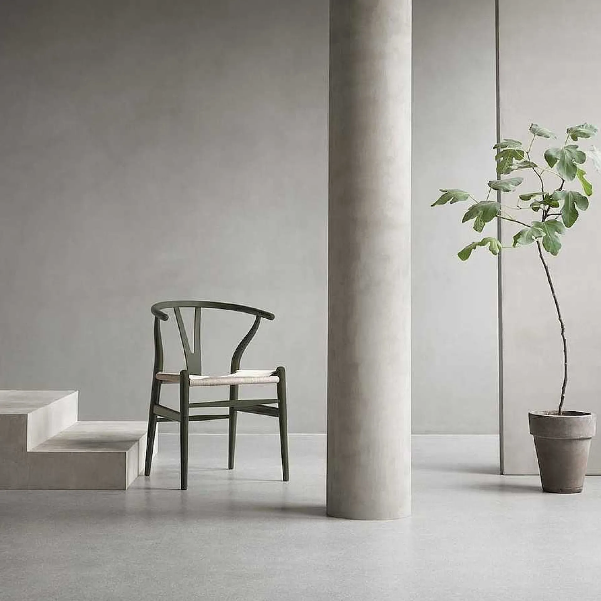 Carl Hansen & Søn Chairs*Ch24 Wishbone Chair Soft | Seaweed