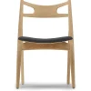 Carl Hansen & Søn Chairs*Ch29P | Chair | Oiled Oak - Black Leather