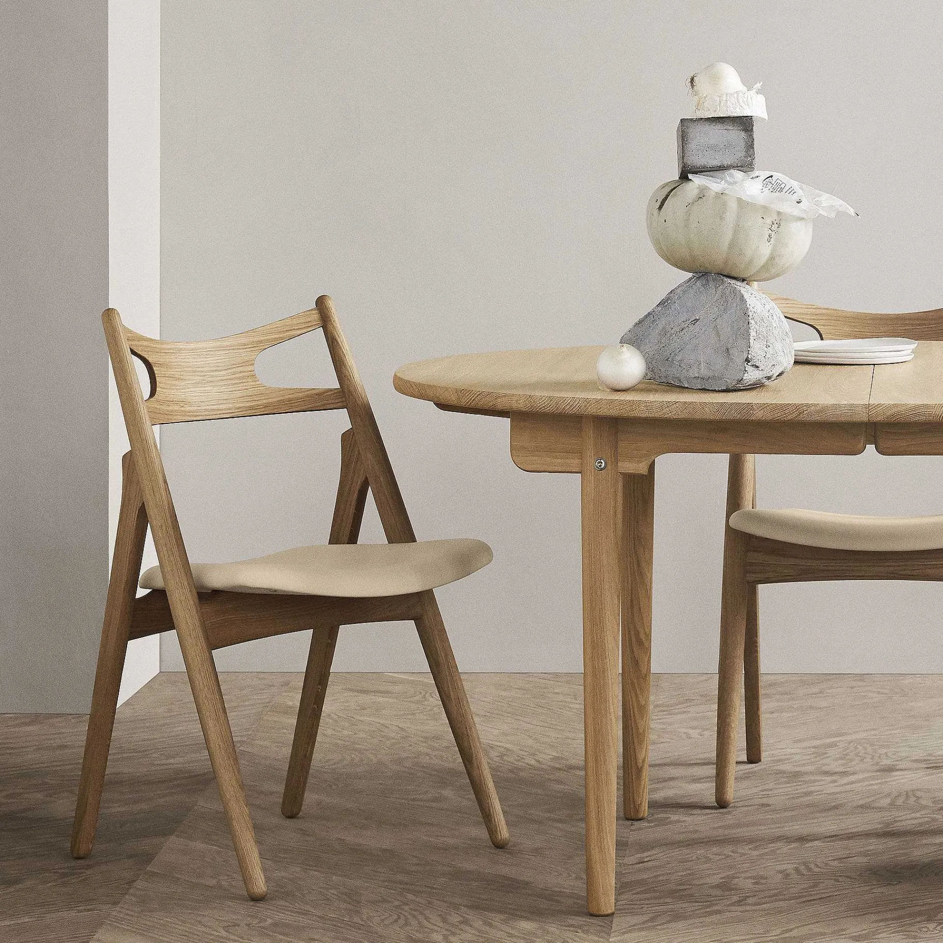 Carl Hansen & Søn Chairs*Ch29P | Chair | Oiled Oak - Ecru Leather