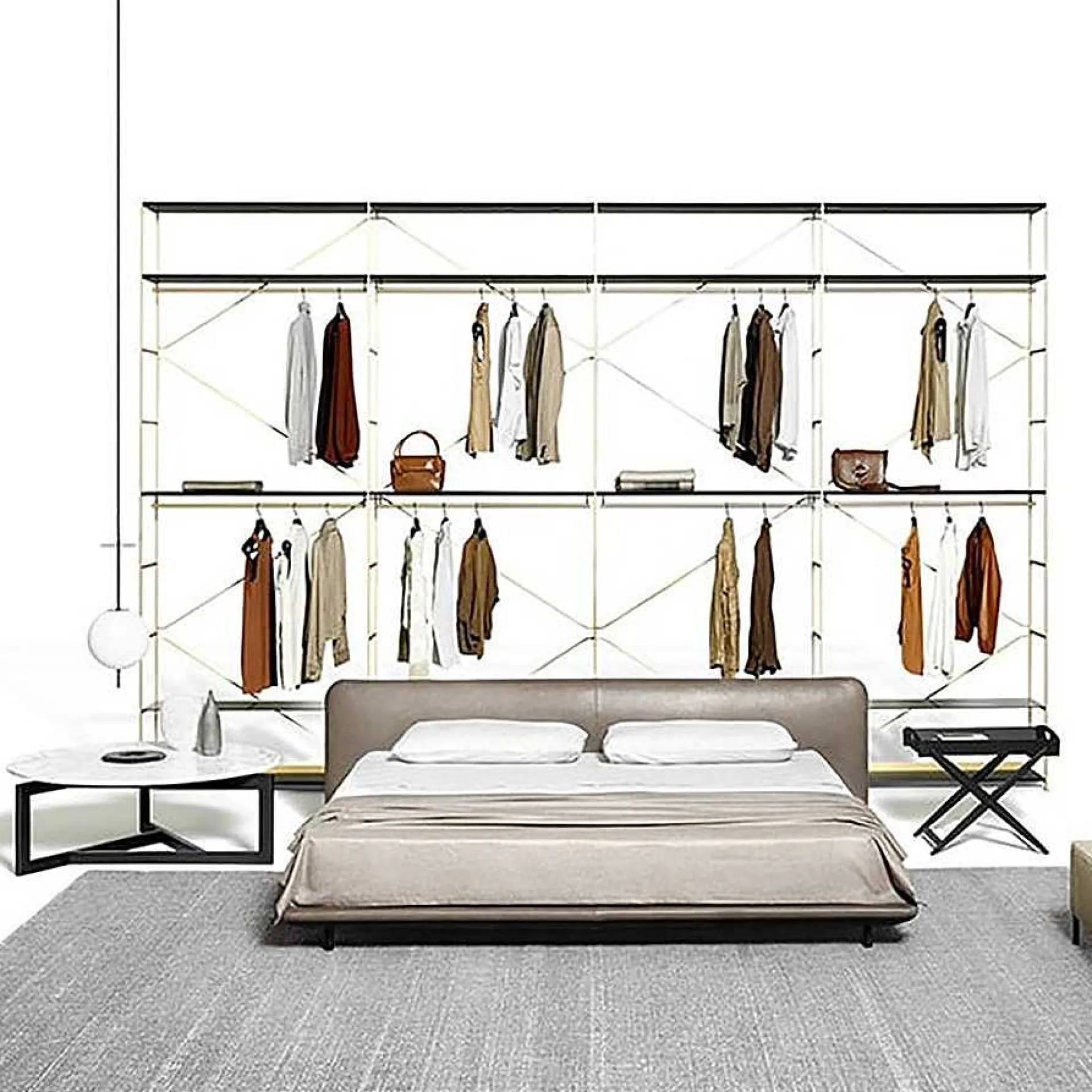 DePadova Coffee Tables*Connecticut | Coffee Table - Structure In Charcoal Stained Oak