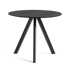 HAY Dining Tables*Cph 20 Round Table | Black Lacquered/Linoleum