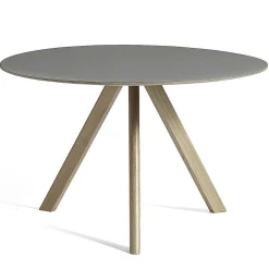 HAY Dining Tables*Cph 20 Round Table | Solid Oak/Grey Linoleum