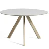 HAY Dining Tables*Cph 20 Round Table | Solid Oak/Off White Linoleum