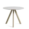 HAY Dining Tables*Cph 20 Round Table | Solid Oak/Off White Linoleum