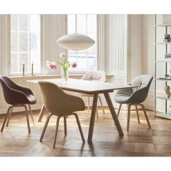 HAY Extending Tables*Cph 30 Table Extendable | Solid Oak/White | L 200/400