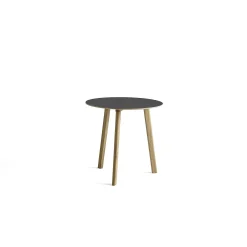 HAY Dining Tables*Cph Deux 220 Round Table | Solid Oak - Grey Laminate