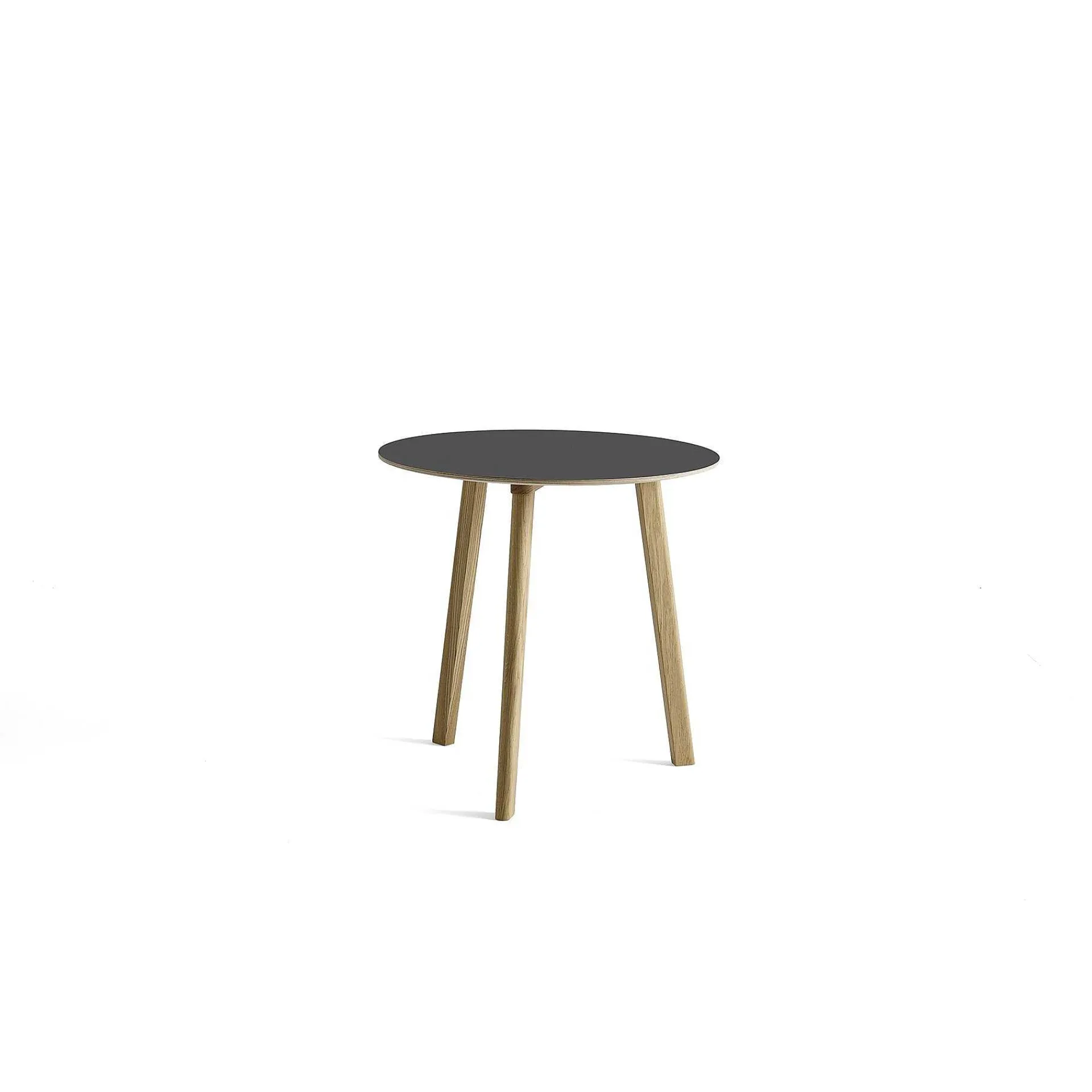HAY Dining Tables*Cph Deux 220 Round Table | Solid Oak - Grey Laminate