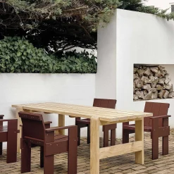 HAY Outdoor Chairs*Crate Dining Chair | Outdoor Dining Chair | Iron Red