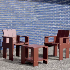 HAY Outdoor Tables*Crate Side Table | Outdoor Table | Iron Red