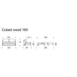 Innovation Living Sofa Beds*Cubed 02 Sofa Bed | 565 - Oak Legs | 160-200 Cm
