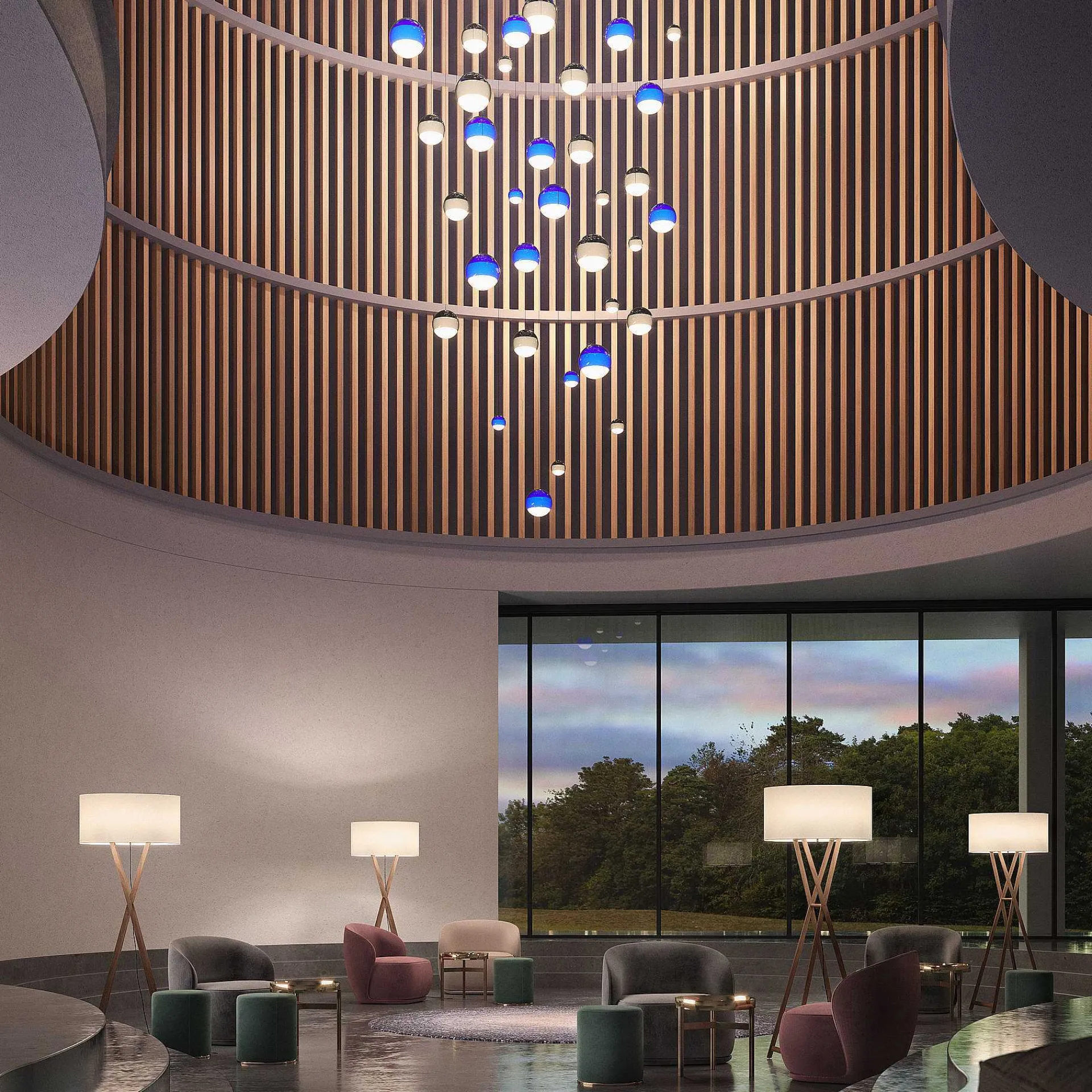 Marset Pendant Lights*Dipping Light 30 - 24V | Pendant Lamp | Blue