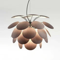 Marset Pendant Lights*Discoco 68 | Pendant Lamp | American Oak / Black Chrome