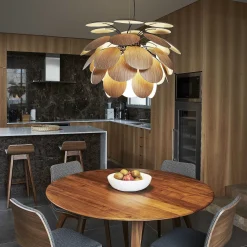 Marset Pendant Lights*Discoco 68 | Pendant Lamp | American Oak / Black Chrome