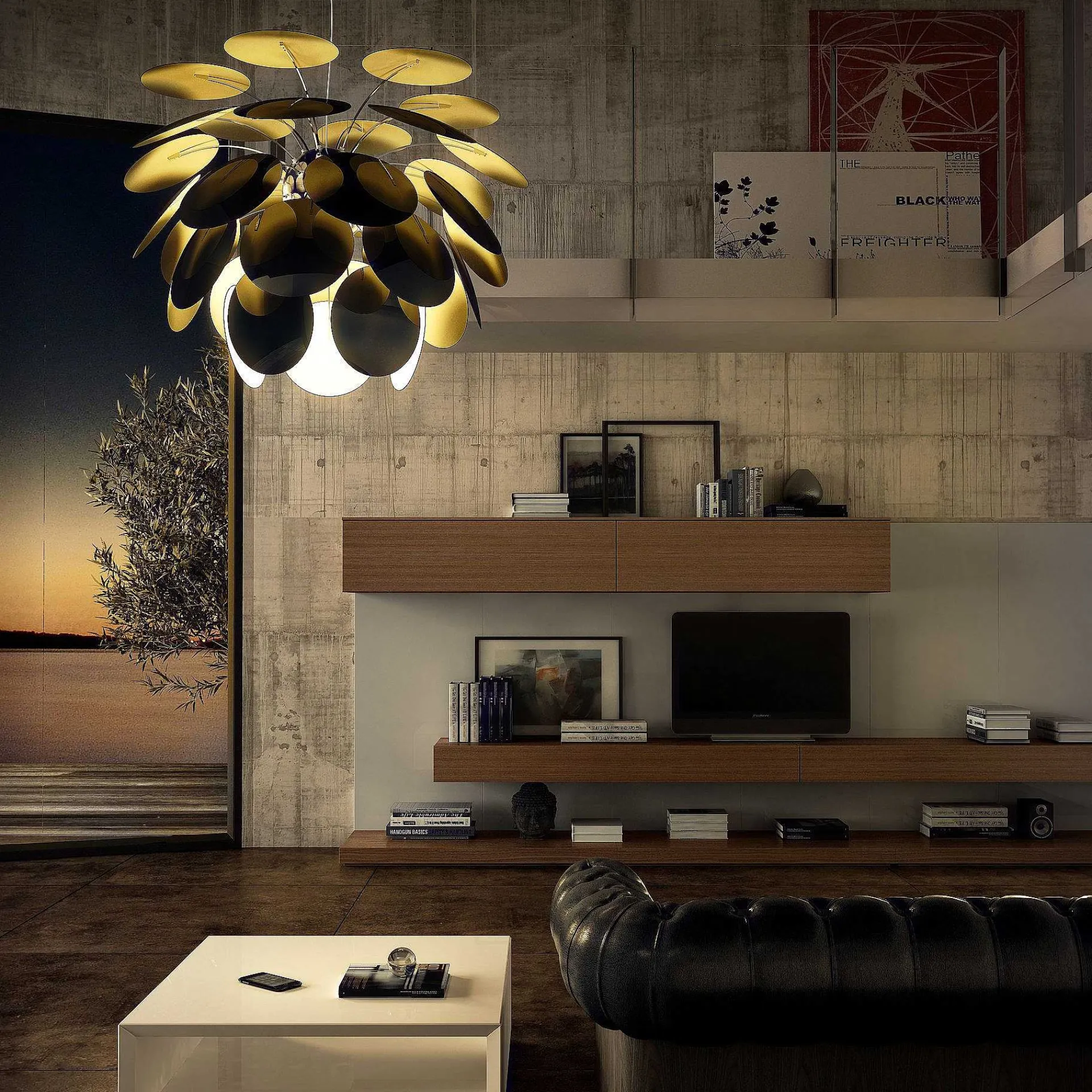 Marset Pendant Lights*Discoco 88 | Pendant Lamp | Black/Gold