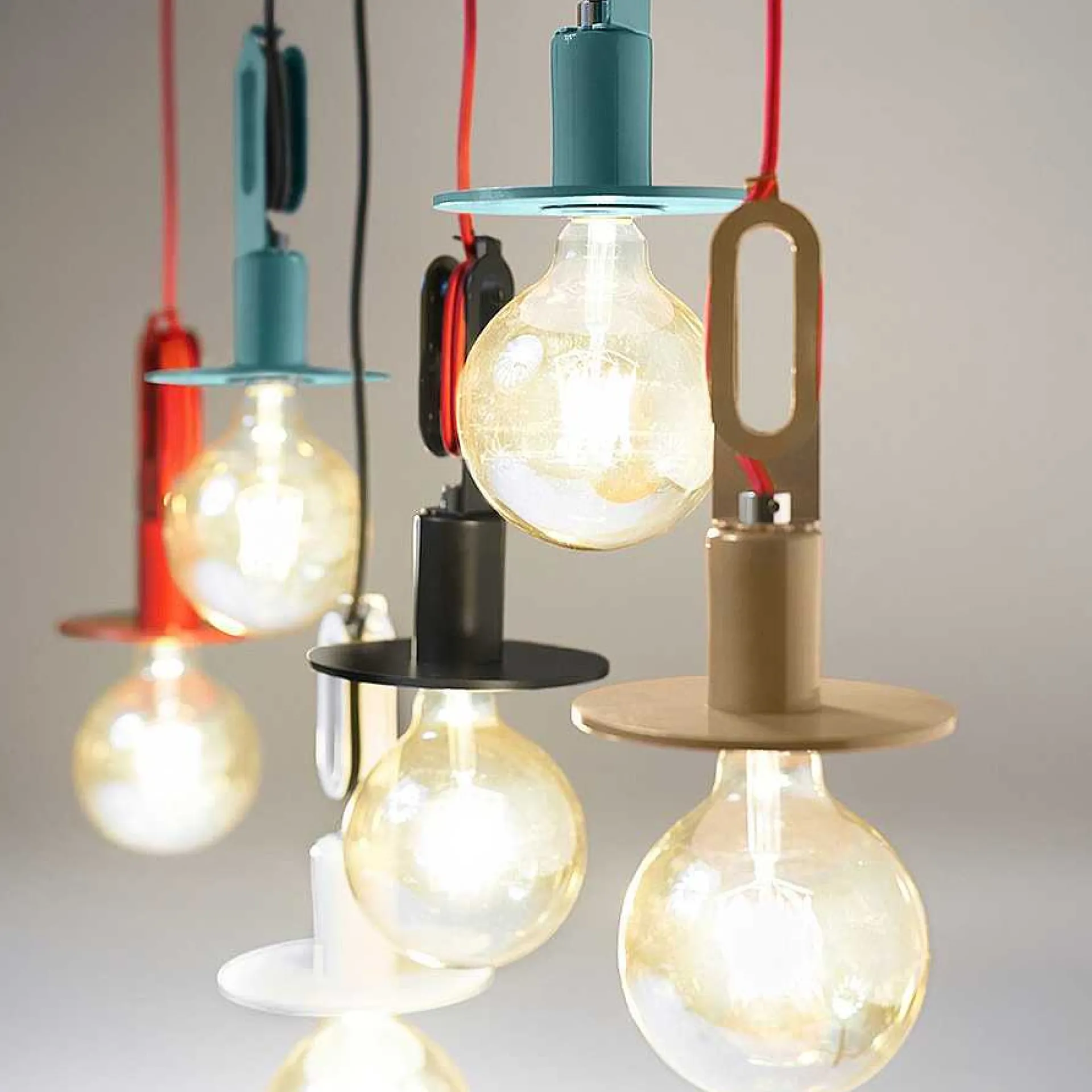 Zava Pendant Lights*Driyos Naked | Suspension Lamp | Black