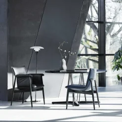 Carl Hansen & Søn Dining Tables*E020 | Table O 139 | Black Laminate Top - Black Oak