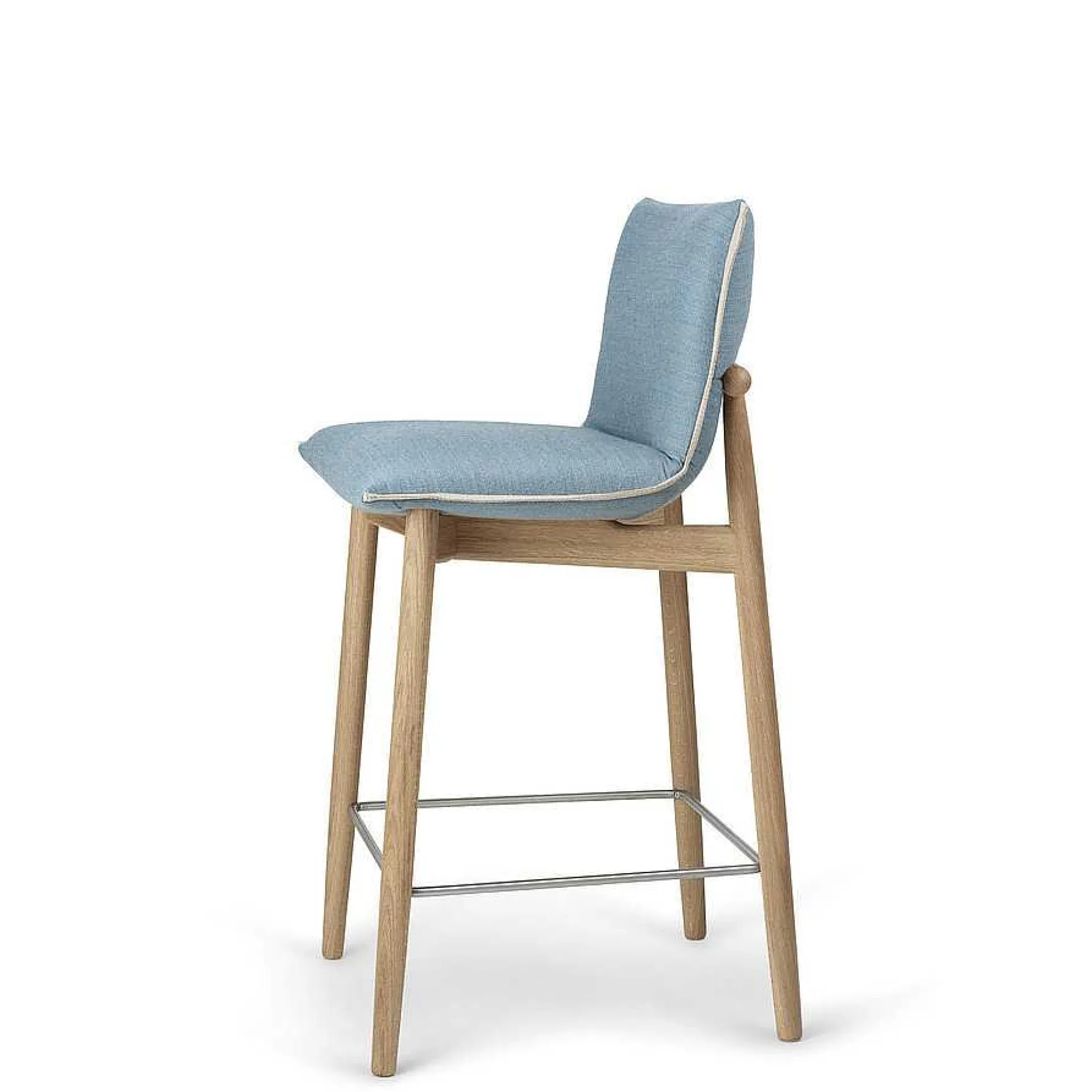 Carl Hansen & Søn Stools*E007 Embrace Bar Stool | Oak - Fabric
