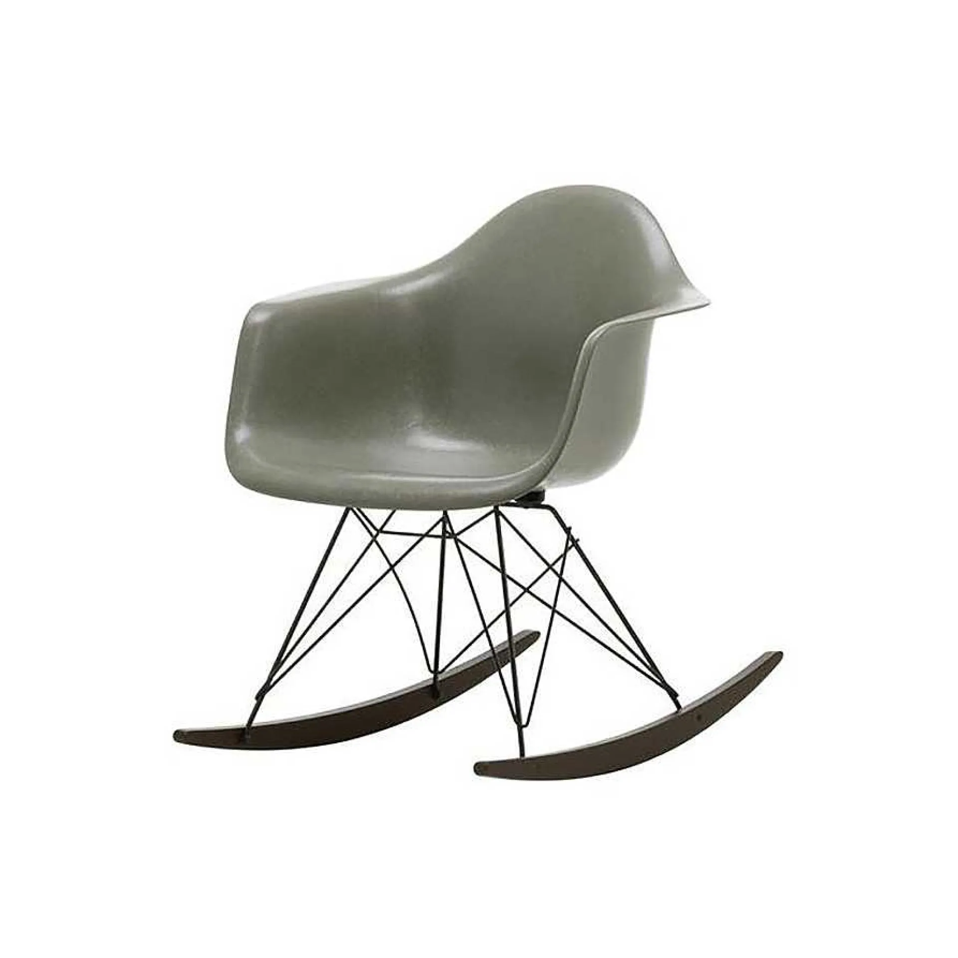Vitra Chairs*Eames Fiberglass Armchair Rar | Rocking Chair - Raw Umber