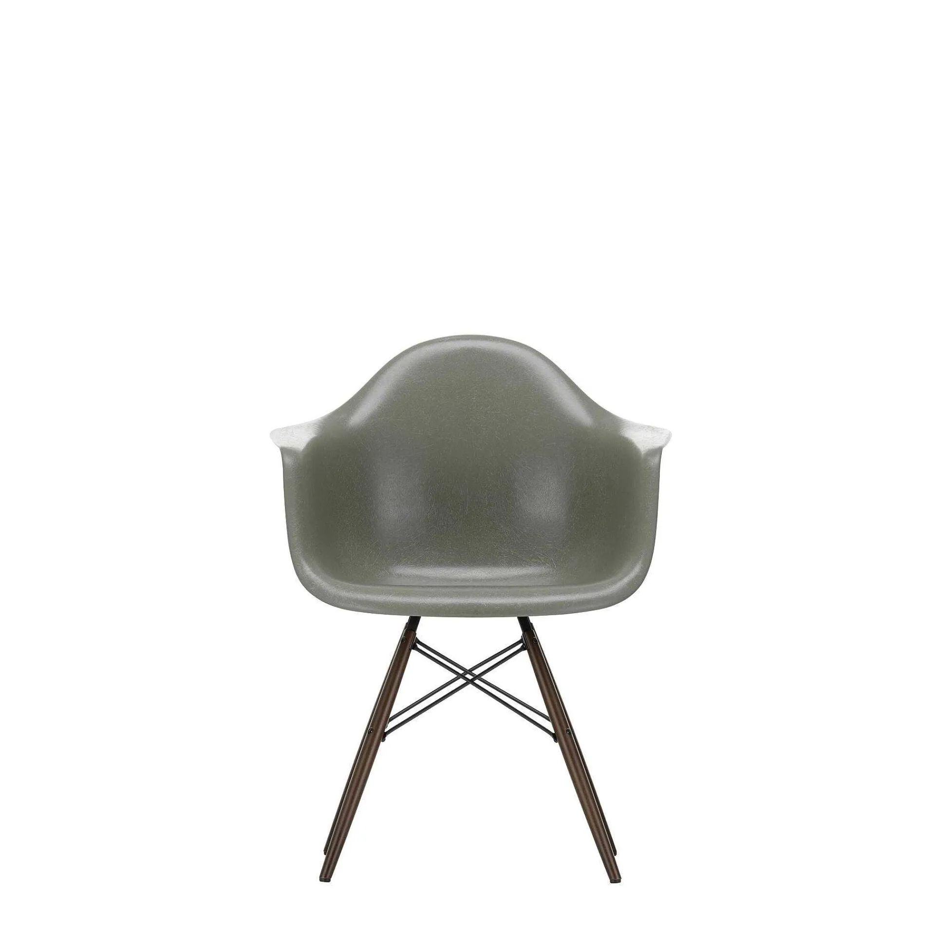 Vitra Chairs*Eames Fiberglass Armchairs Daw | Eames Raw Umber - Dark Maple