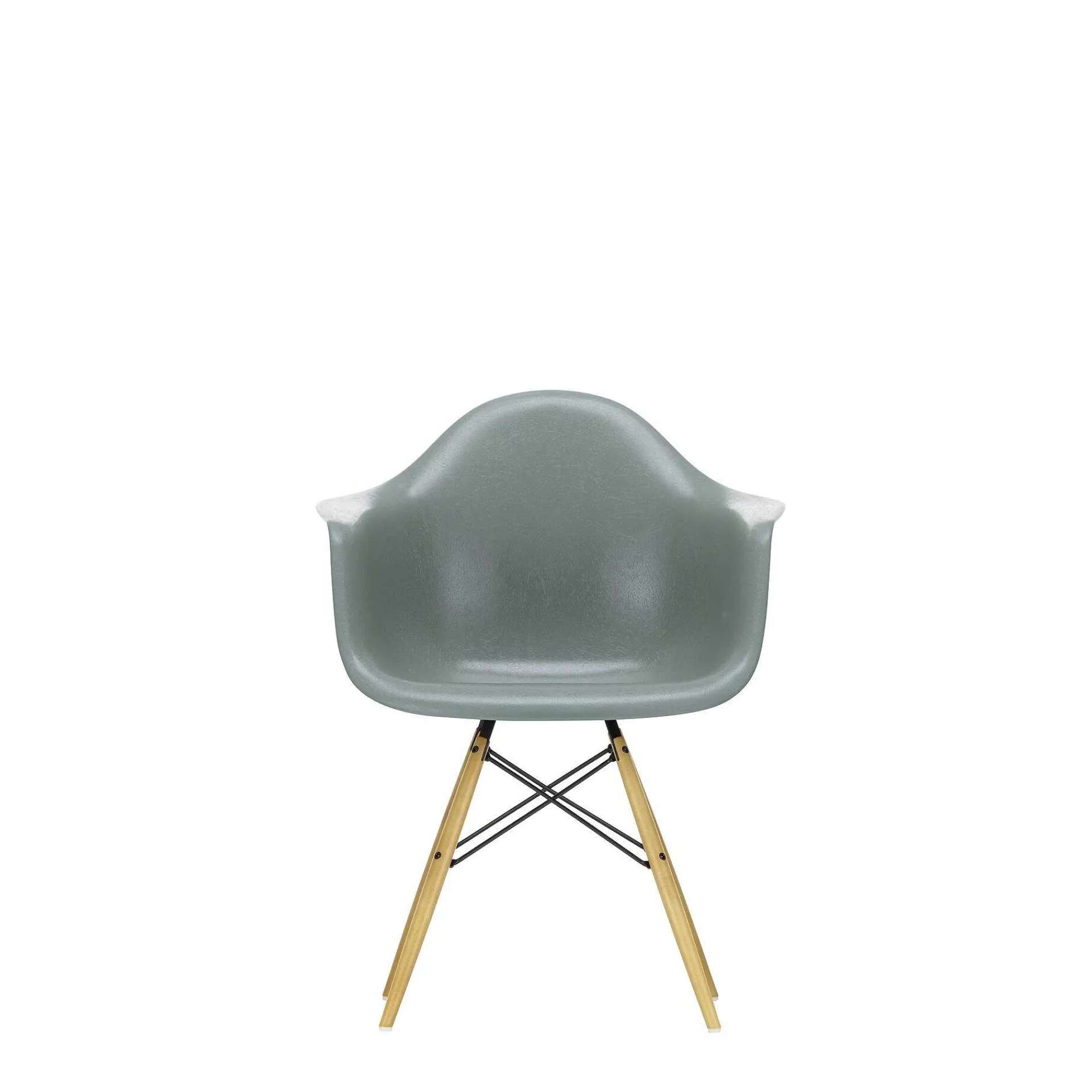 Vitra Chairs*Eames Fiberglass Armchairs Daw | Eames Sea Foam Green - Yellow Maple