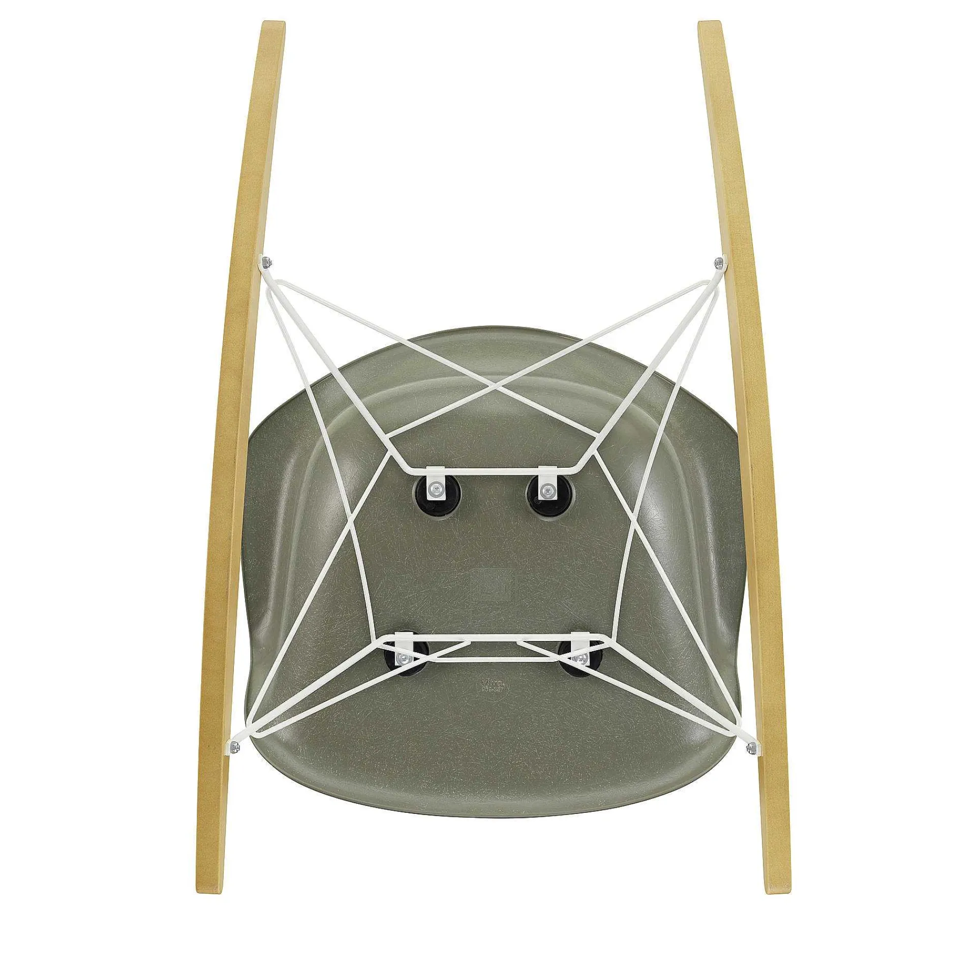 Vitra Chairs*Eames Fiberglass Armchair Rar | Rocking Chair | Raw Umber
