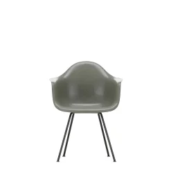 Vitra Chairs*Eames Fiberglass Armchairs Dax | Eames Raw Umber - Smooth Black