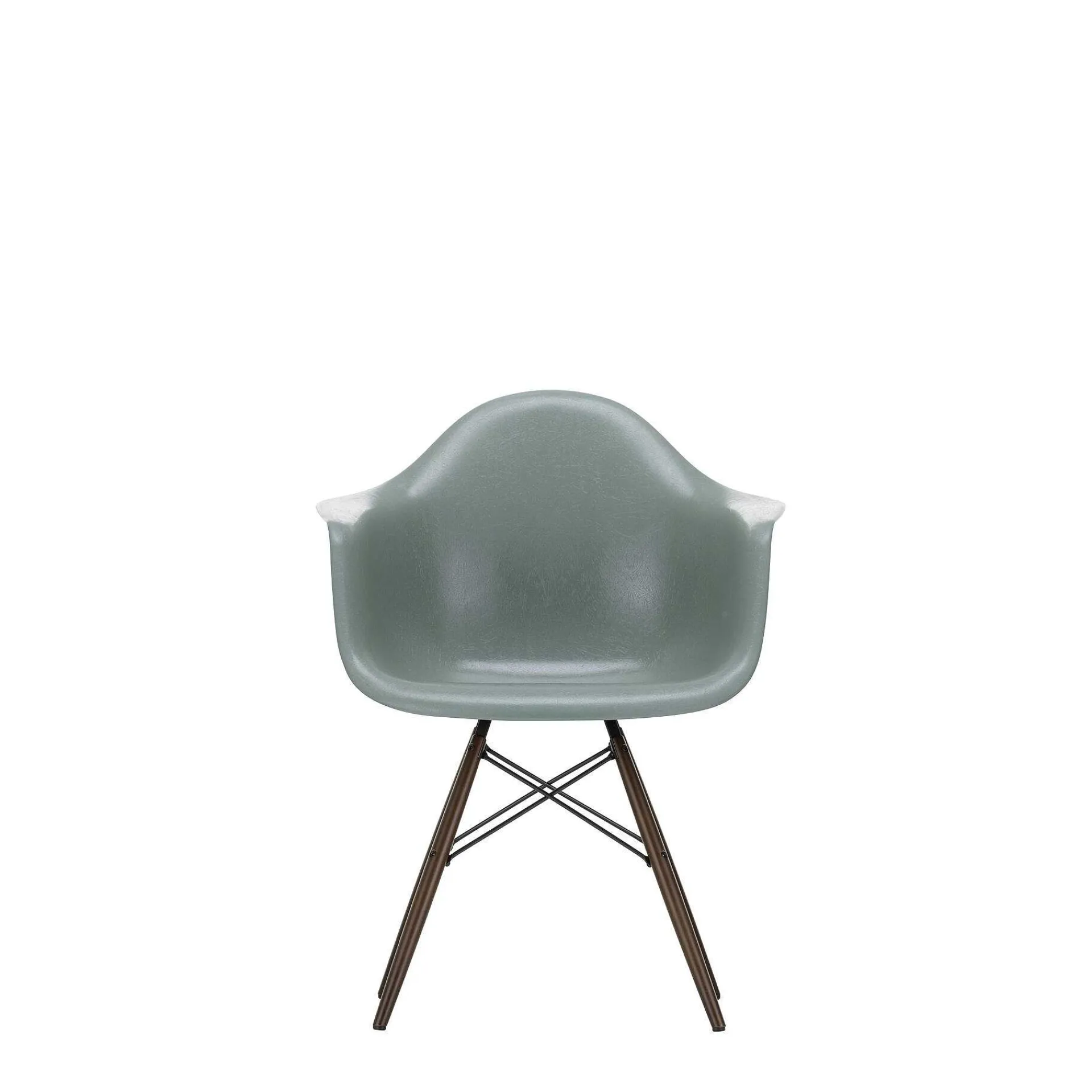 Vitra Chairs*Eames Fiberglass Armchairs Daw | Eames Sea Foam Green - Dark Maple