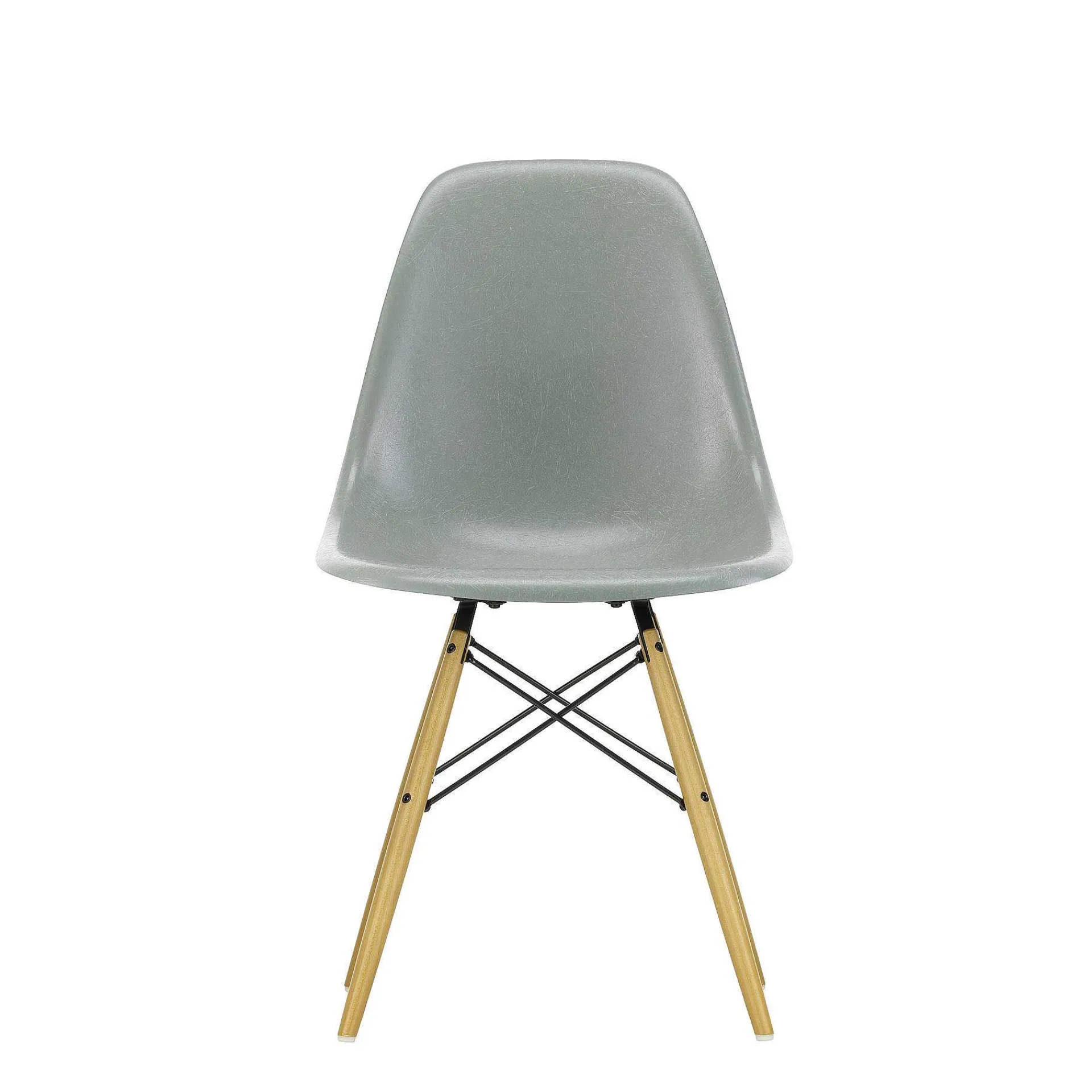 Vitra Chairs*Eames Fiberglass Side Chair Dsw | Eames Raw Umber - Yellow Maple