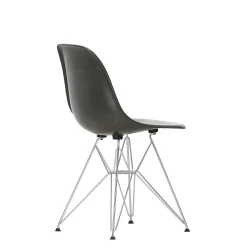 Vitra Chairs*Eames Fiberglass Side Chair Dsr - Eames Elephant Hide Grey - Chrome