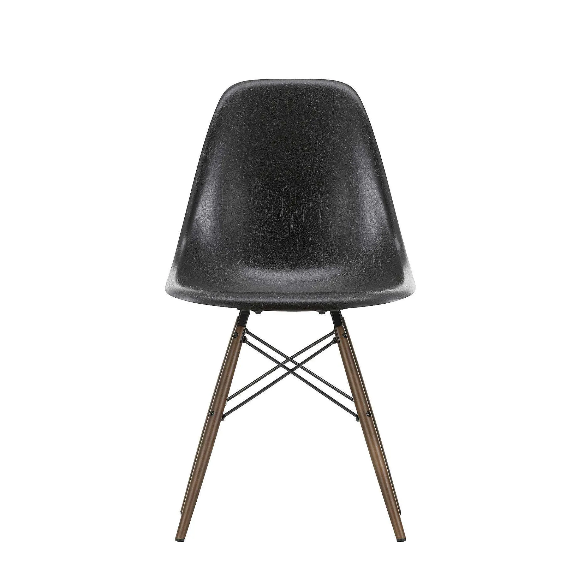Vitra Chairs*Eames Fiberglass Side Chair Dsw | Eames Elephant Hide Grey - Dark Maple