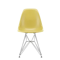 Vitra Chairs*Eames Fiberglass Side Chair Dsr - Eames Ochre Light - Chrome