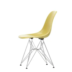 Vitra Chairs*Eames Fiberglass Side Chair Dsr - Eames Ochre Light - Chrome