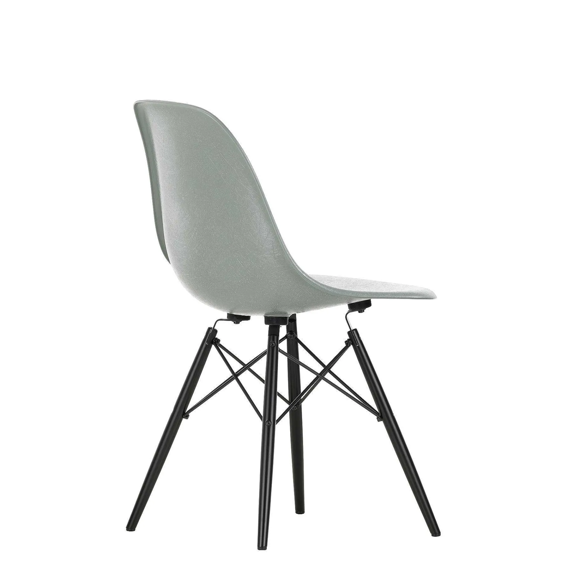 Vitra Chairs*Eames Fiberglass Side Chair Dsw | Eames Raw Umber - Black Maple