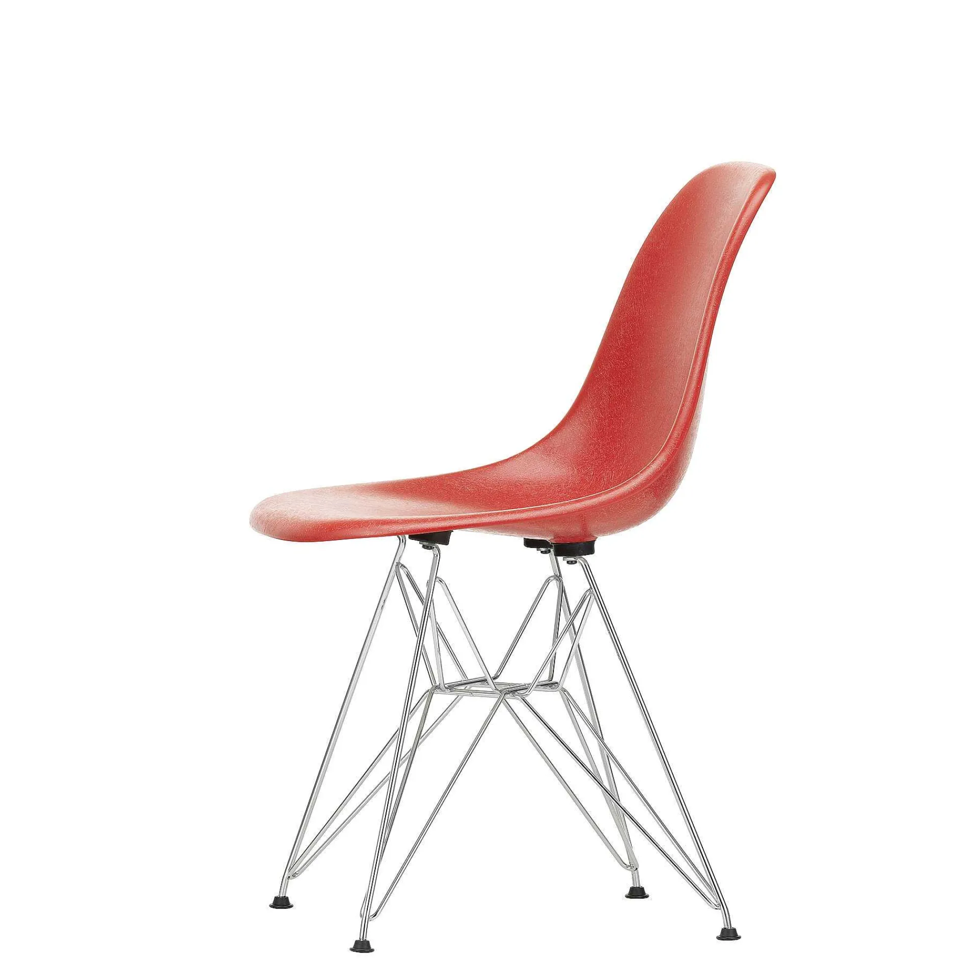 Vitra Chairs*Eames Fiberglass Side Chair Dsr | Eames Classic Red - Chrome