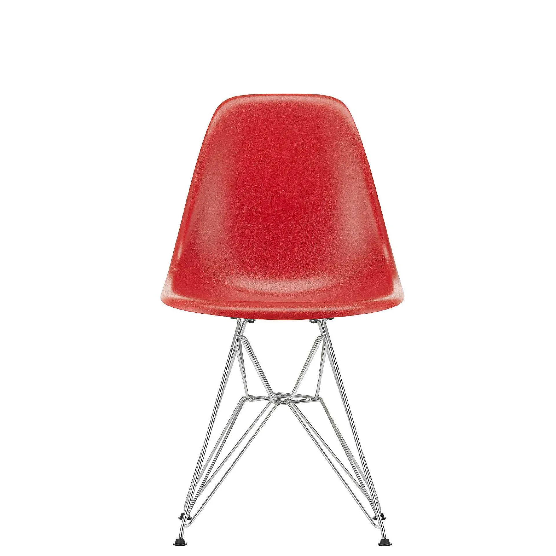 Vitra Chairs*Eames Fiberglass Side Chair Dsr | Eames Classic Red - Chrome