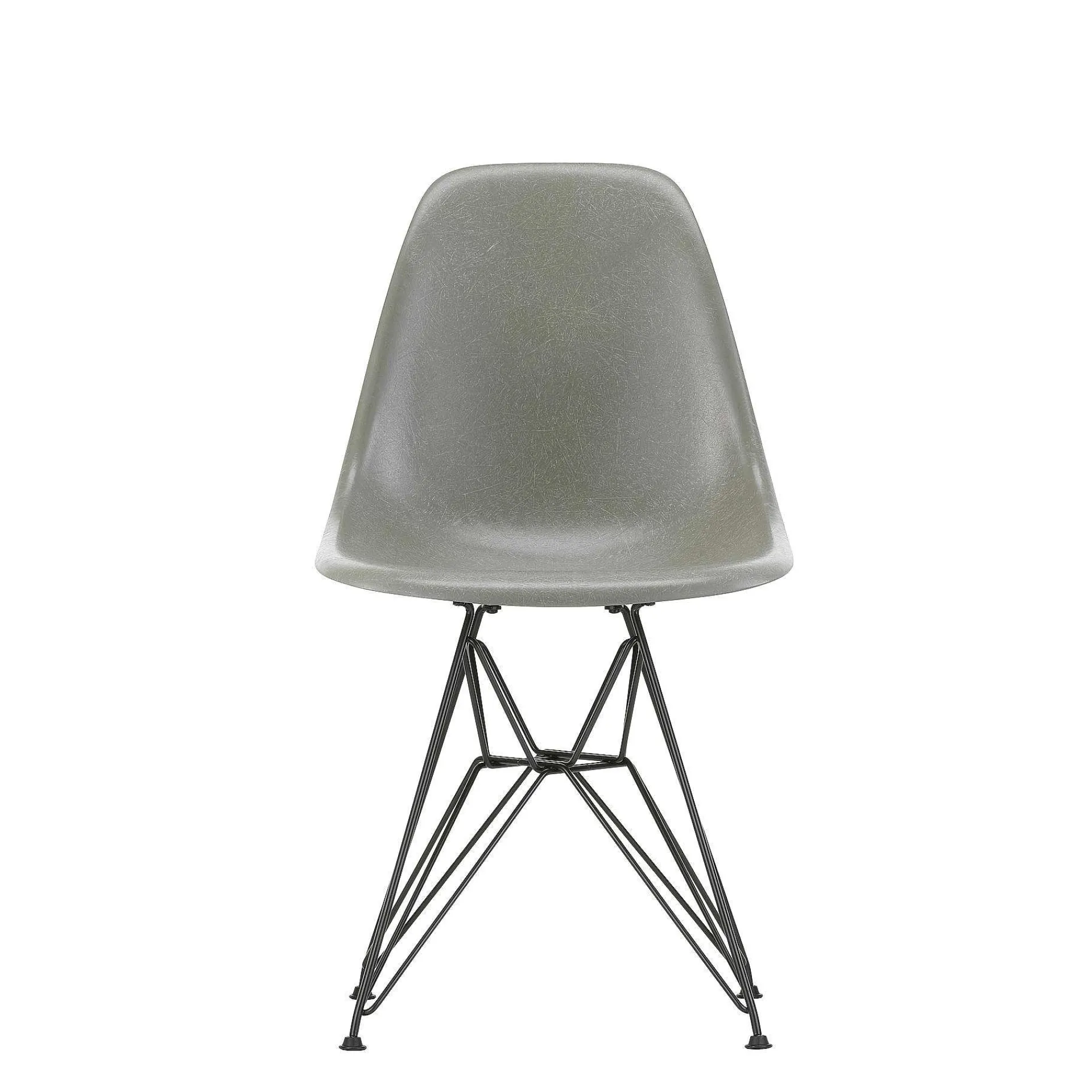 Vitra Chairs*Eames Fiberglass Side Chair Dsr | Eames Raw Umber - Nero