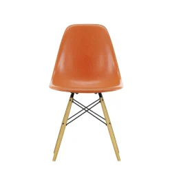 Vitra Chairs*Eames Fiberglass Side Chair Dsw | Eames Red Orange - Yellow Maple