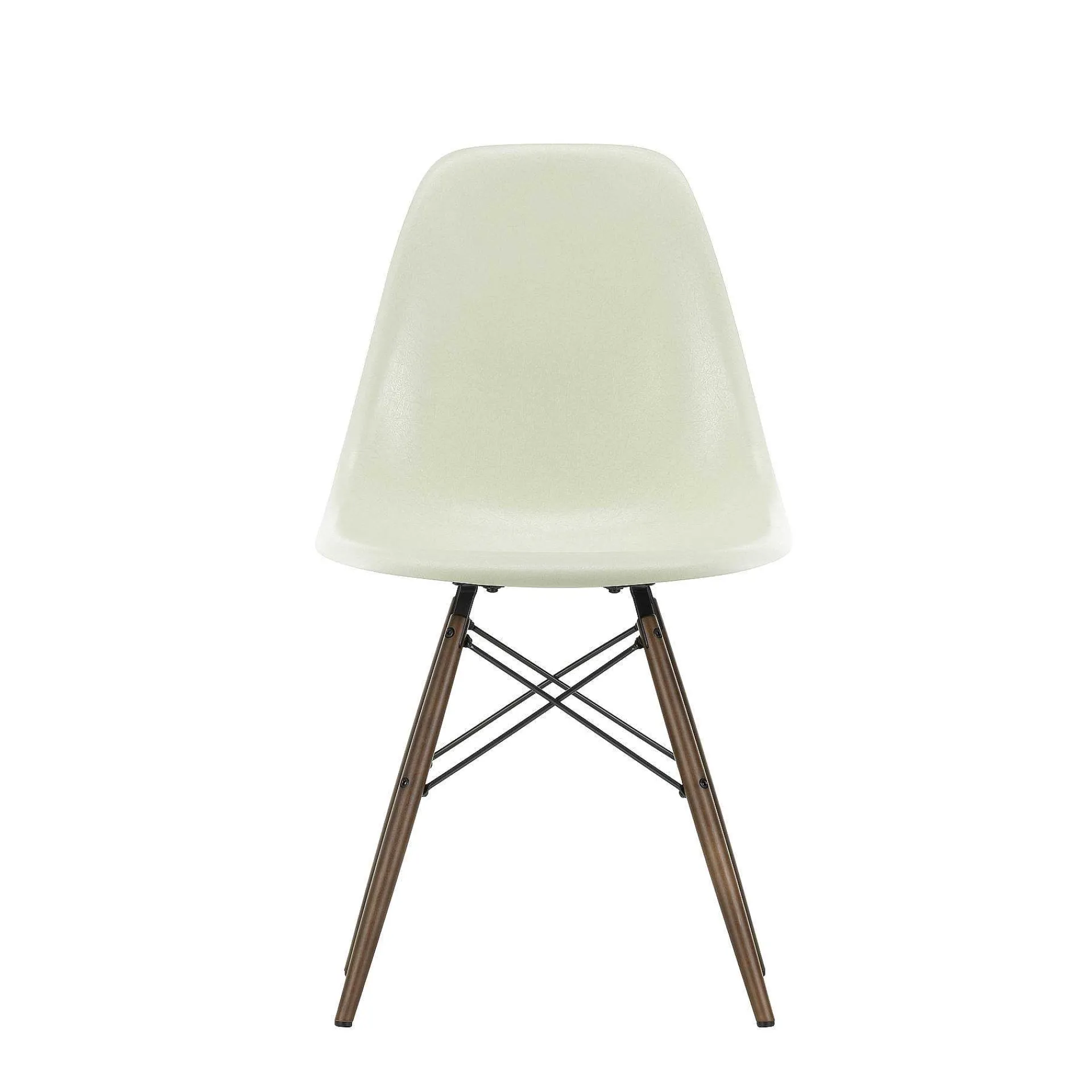 Vitra Chairs*Eames Fiberglass Side Chair Dsw | Eames Parchment - Dark Maple