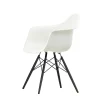 Vitra Single Armchairs*Eames Plastic Armchair Daw | White - Black Maple