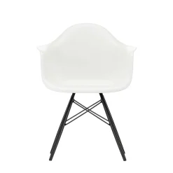 Vitra Single Armchairs*Eames Plastic Armchair Daw | White - Black Maple