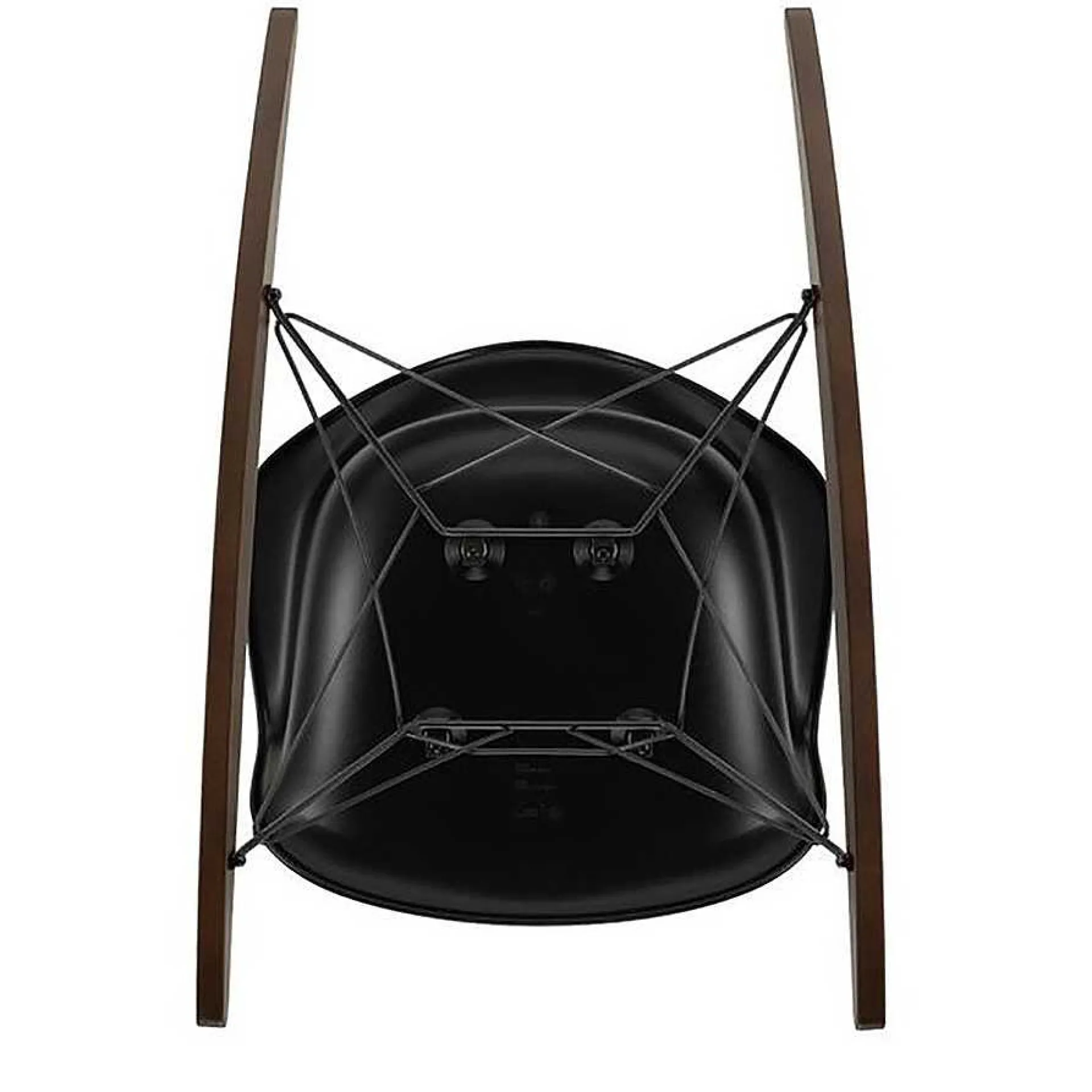 Vitra Chairs*Eames Plastic Armchair Rar | Rocking Chair | Black - Dark Maple