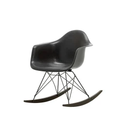 Vitra Chairs*Eames Plastic Armchair Rar | Rocking Chair | Black - Dark Maple
